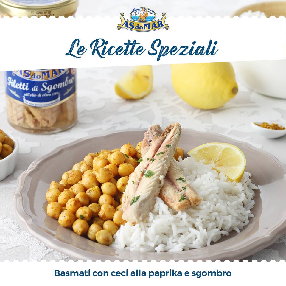 Le Ricette Speziali - Pasta allo zafferano con verdure grigliate e sgombro