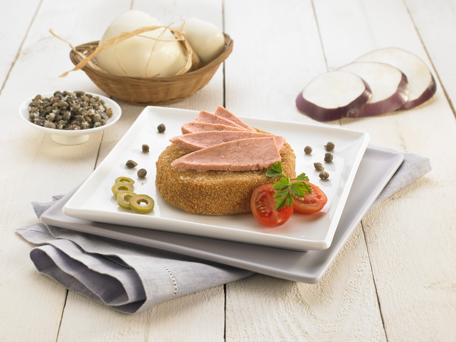 Cordon Bleau di melanzane e Filetti di tonno evo bio